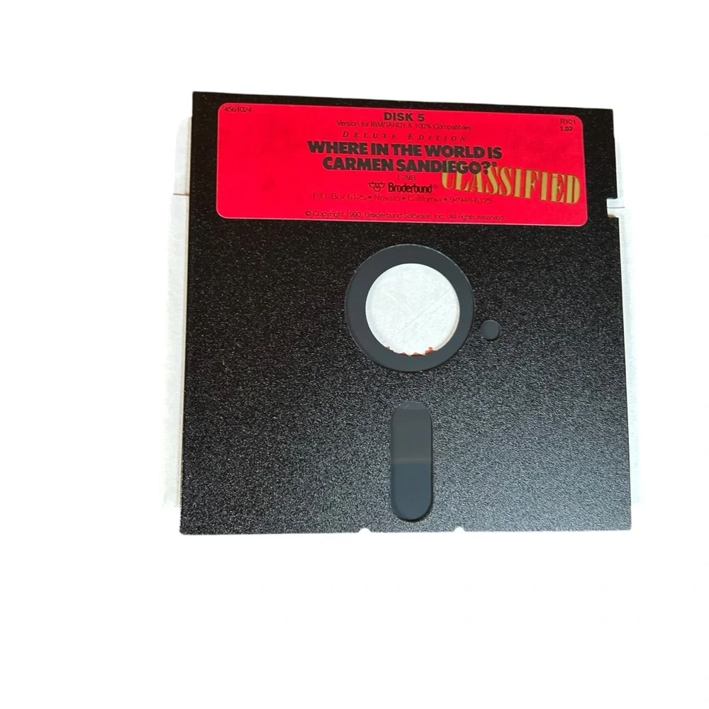 Where in the World is Carmen Sandiego? Deluxe Edition 1990, Broderbund PC Game